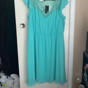 Torrid Teal Ruffle Sleeve. New with tags